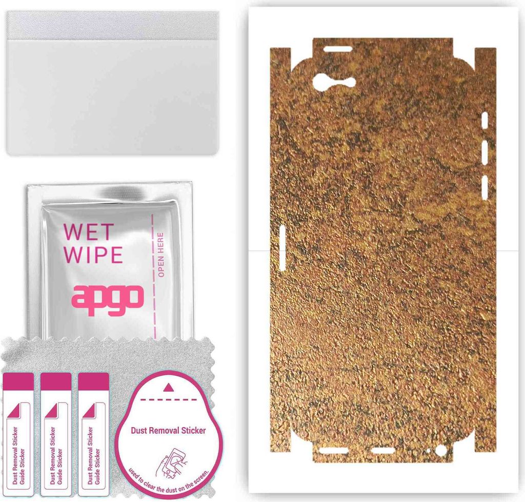 apgo Rückseite + Seiten Schutzfolie, Skin, kompatibel mit Apple iPhone 5s, Hinten Displayschutzfolie aus Vinylfolie, kratzfest, einfache Montage -...