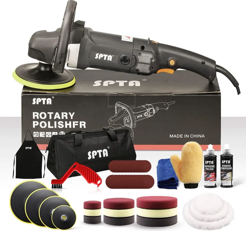 Polisseuse Puissante 1200W à Vitesse Variable avec Set d'Accessoires - 6