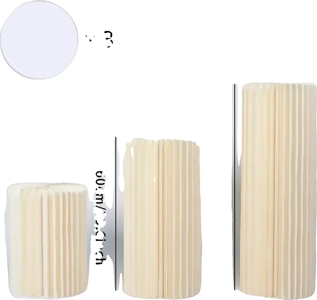 Colonnes en papier pliables H40 60 80 cm pour décoration événementielle