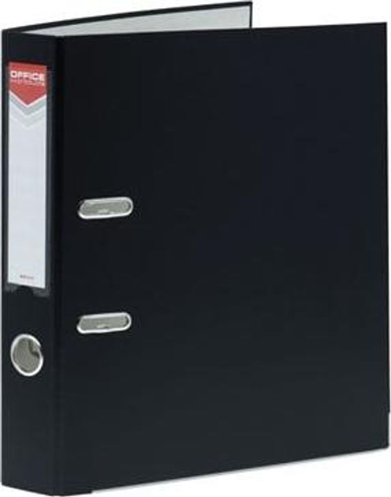A4-Ordner Office Products PP 7,5 cm Schwarz