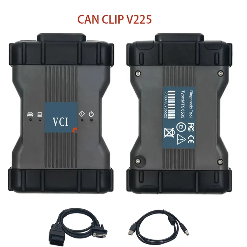 Renault CAN CLIP V234 outil diagnostic blanc avec support programmation - 2