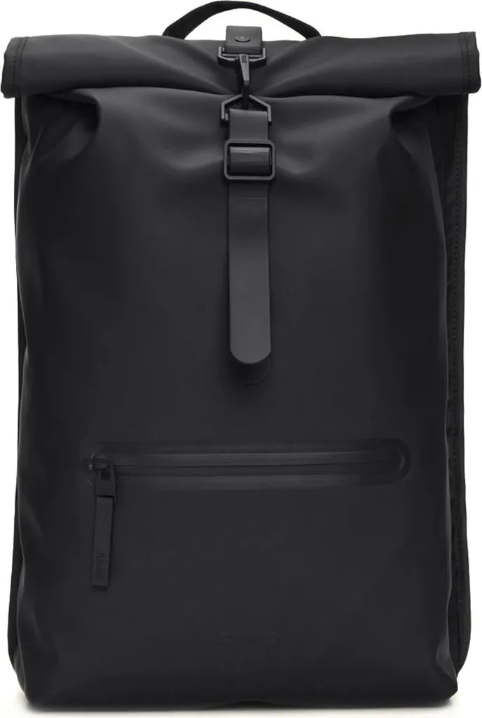 Sac à dos Rains Roltop Rucksack 1332BLA Noir : l'imperméable iconique