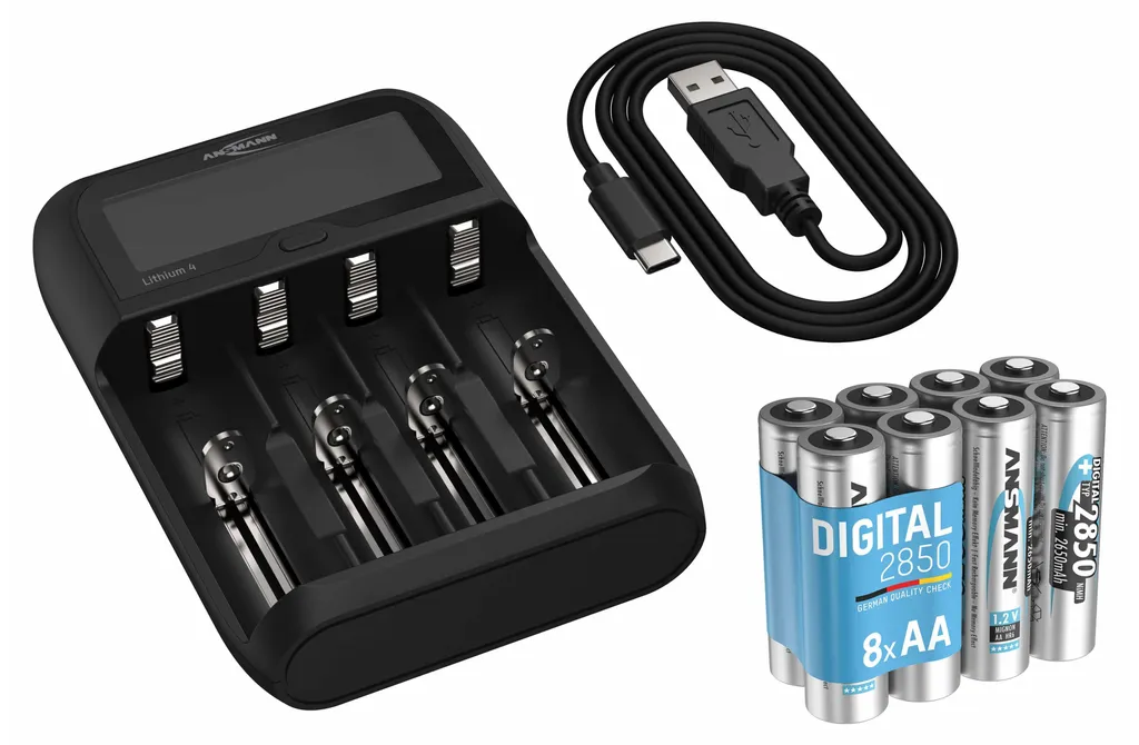 Chargeur de piles AA ANSMANN Lithium 4 : fini les pannes de batterie