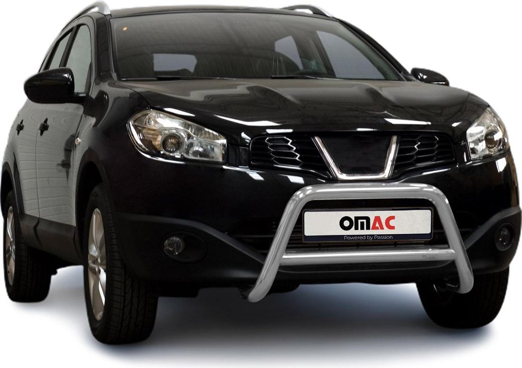 Frontbügel Frontschutzbügel für Nissan Qashqai +2 2010-2013 mit ABE Stahl Silber