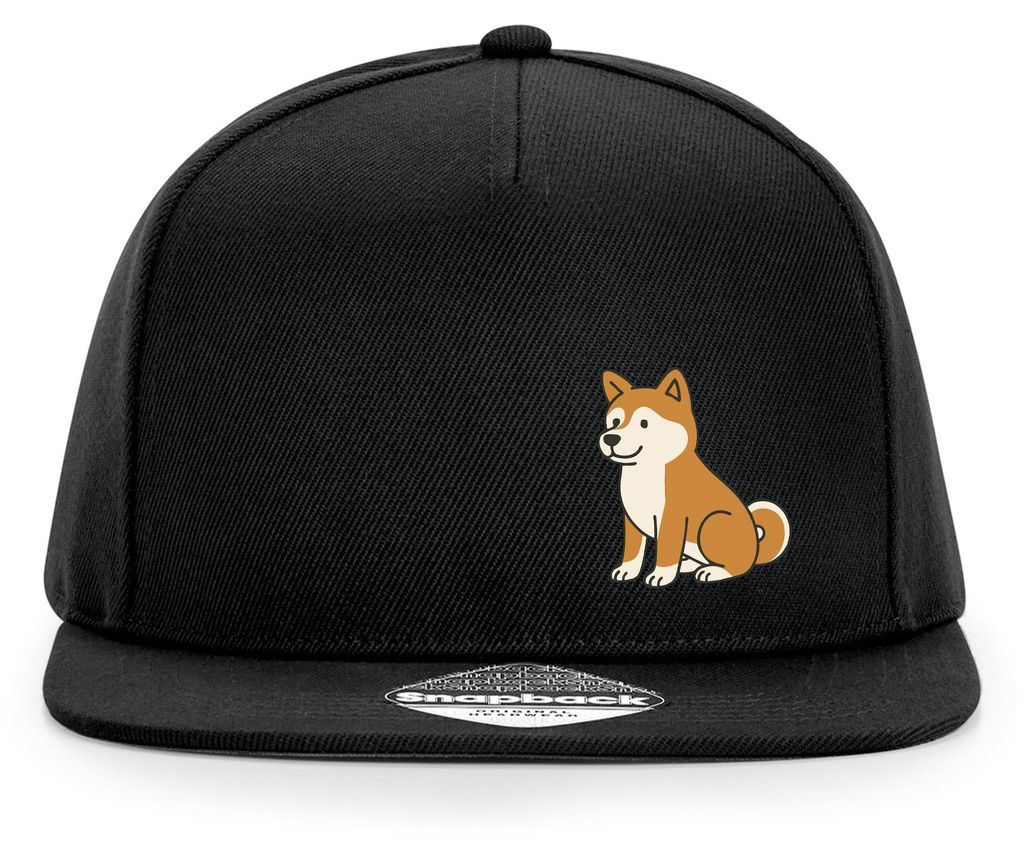 Huuraa Cappy Mütze Akita Inu Comic Akita Black Polyester Snapback Kappe Geschenkidee