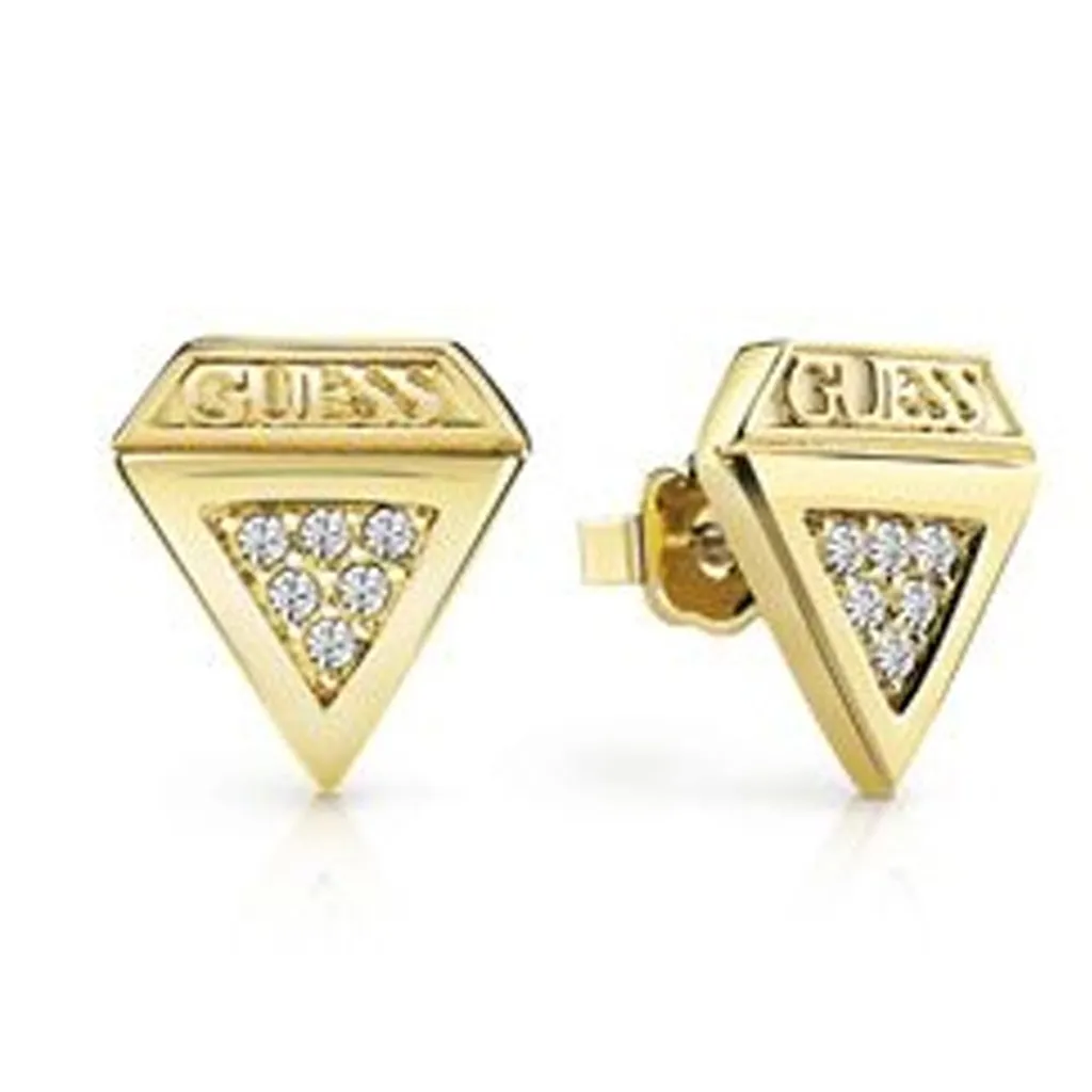 Boucles d'oreilles dorées Guess UBE82059 avec fermoir pression