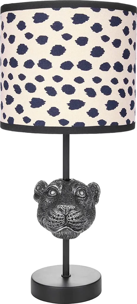 Lampada da Comodino Animalier BRUBAKER - Luce Calda Leopardata 40cm