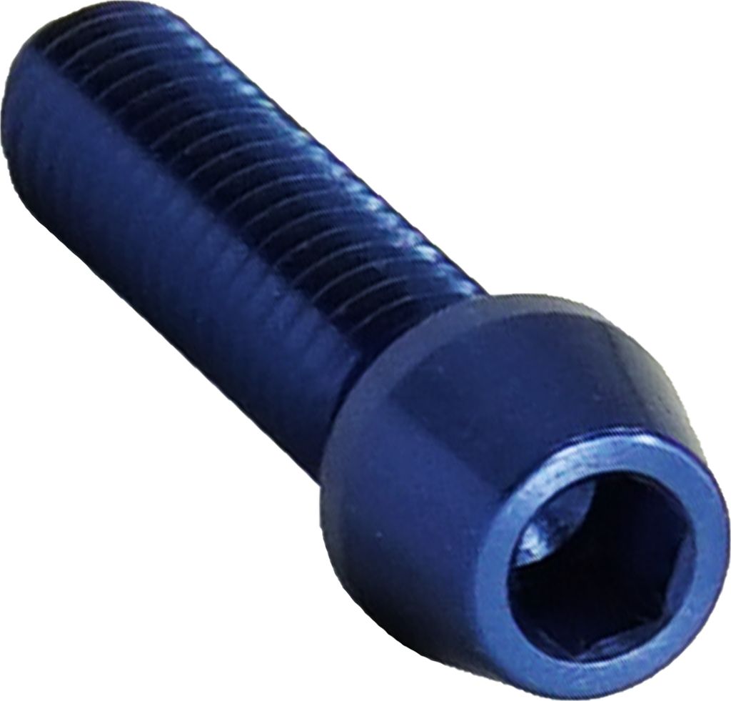 Alu M4x16 Einstellschraube Blau