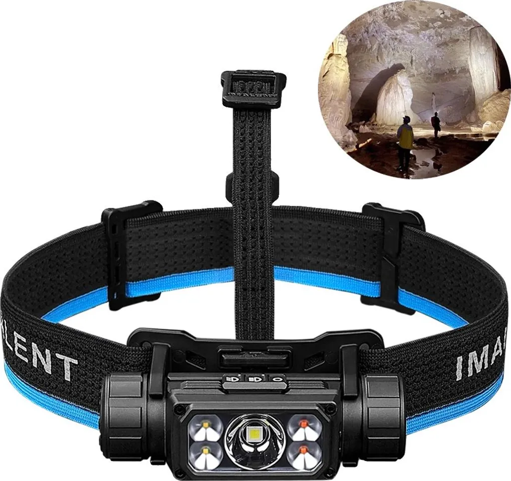 Lampe frontale rechargeable 360° noire, finissez-en avec les zones d'ombre