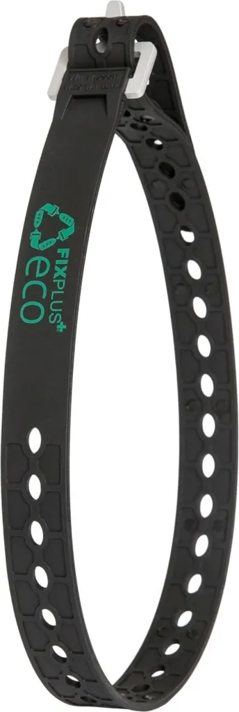 Courroie d'attache FixPlus 66 cm en plastique recyclé noir polyvalente