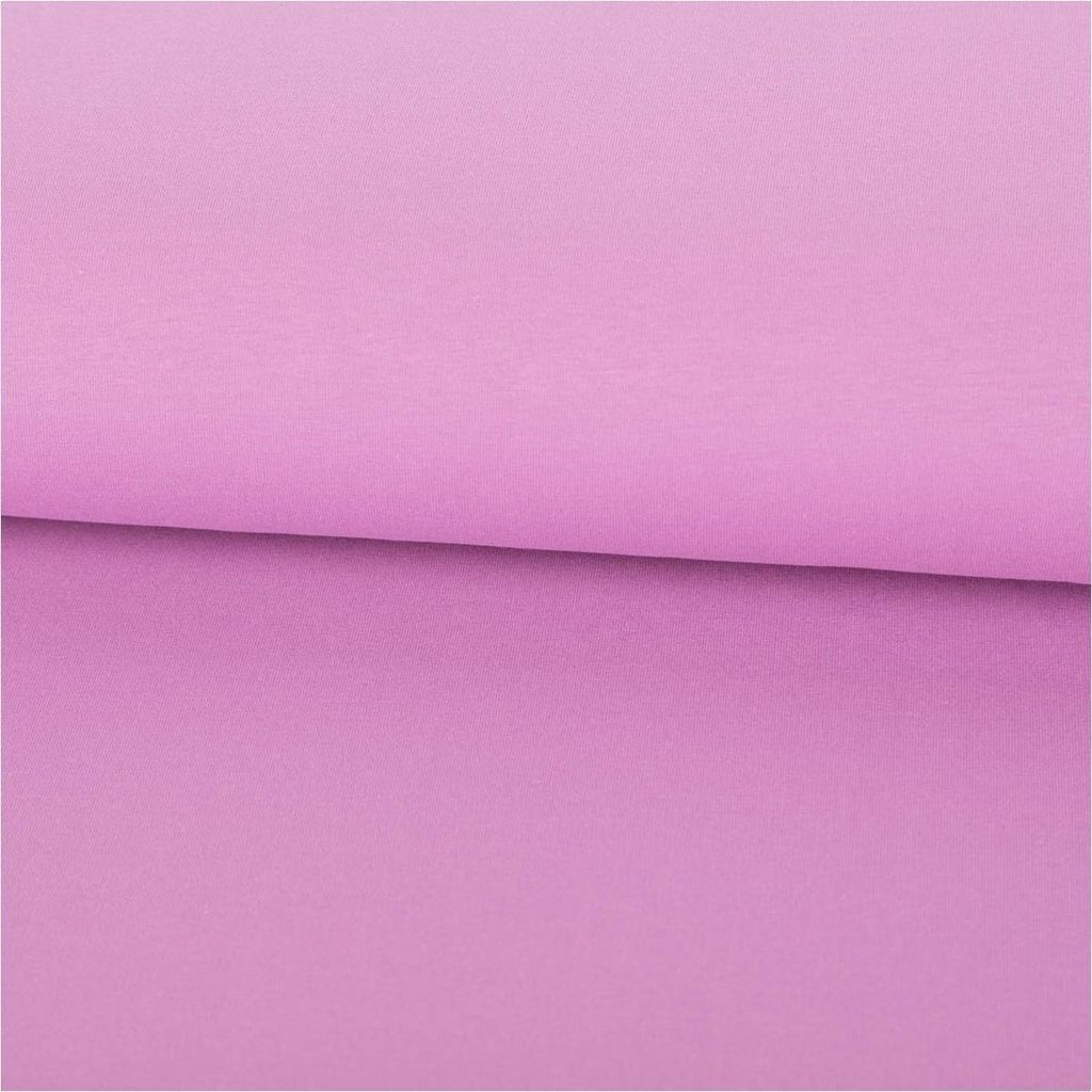 Sweatstoff Meterware Bio Soft dünn hell violett 1,5m