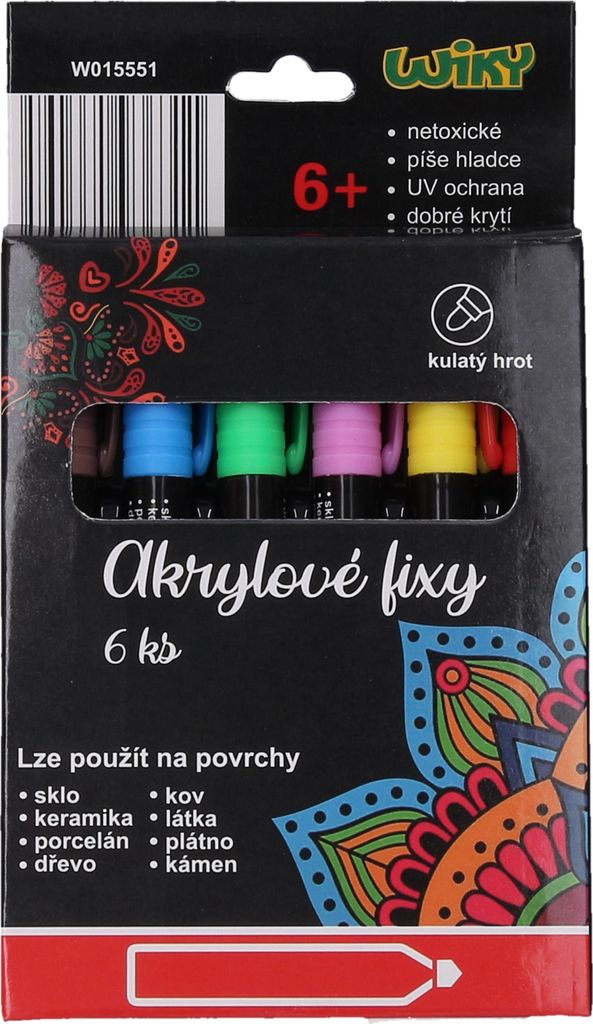 Acrylstifte, 6 Stück