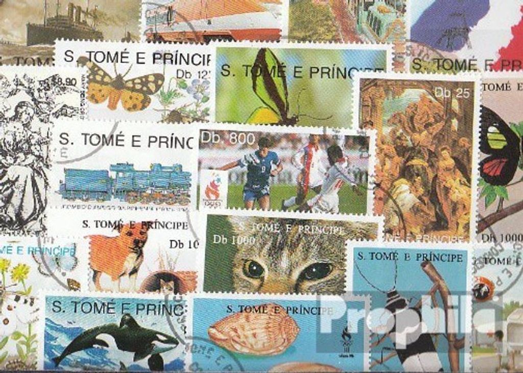 Briefmarken Sao Tome e Principe 50 verschiedene Marken