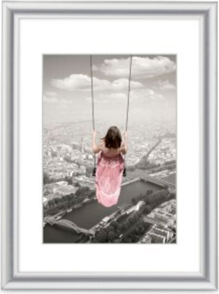 Hama Kunststoffrahmen "Swing", Silber, 13 x 18 cm