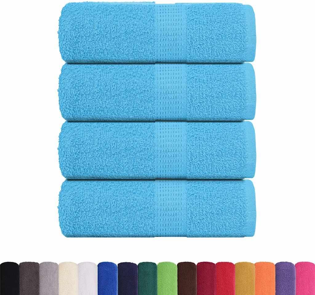 vidaXL Gästetücher FROGN 4 Stk. Türkis 30x50 cm 360 g/m²