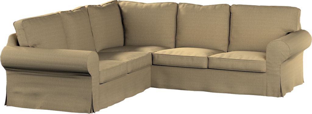 Dekoria Bezug für Ektorp Ecksofa, dunkelbeige, Sofahusse für Ektorp Ecksofa