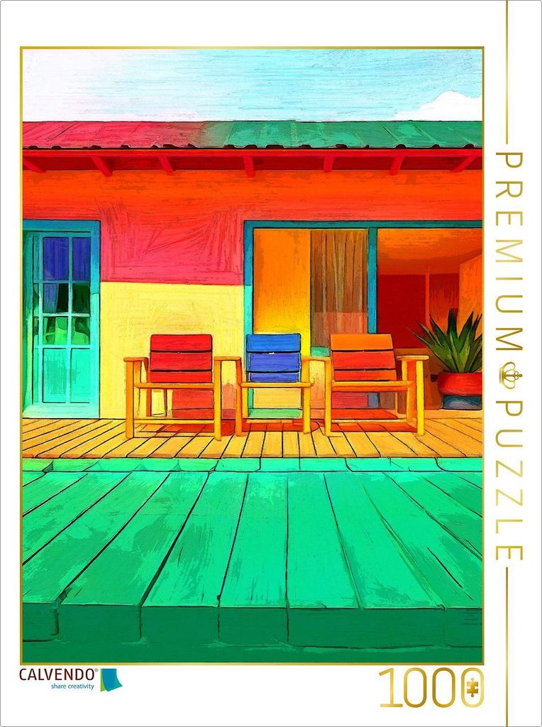 CALVENDO Puzzle Mein Bungalow | 1000 Teile Lege-Größe 64x48cm Foto-Puzzle für glückliche Stunden