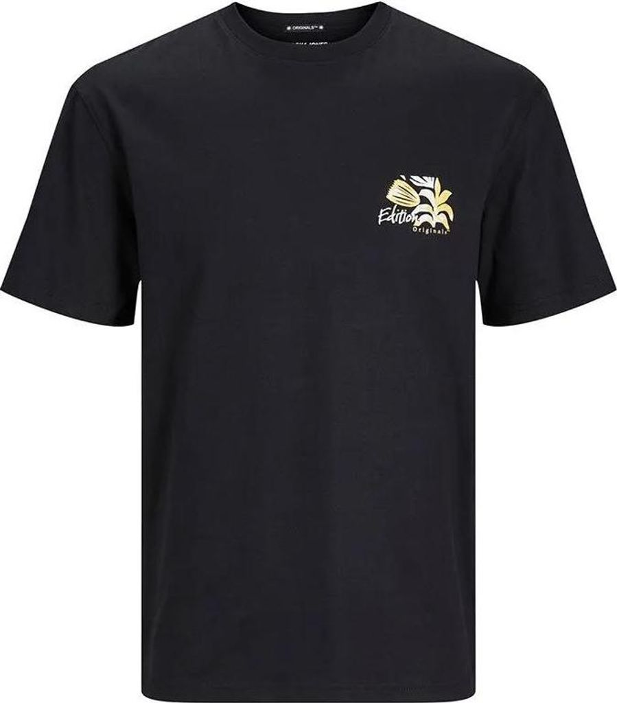 Jack & Jones Marbella Aop Back Kurzarm-t-shirt Blau XL Herren Blau XL