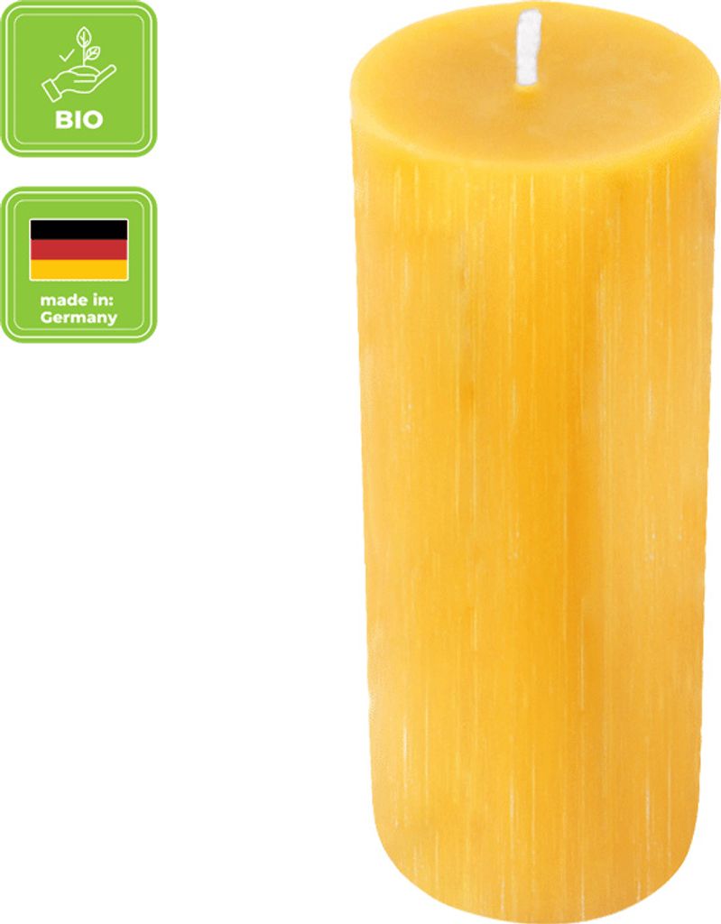 Stumpenkerze, 100% reines Bienenwachs, Wiedemann, 150/60 Produktbild 