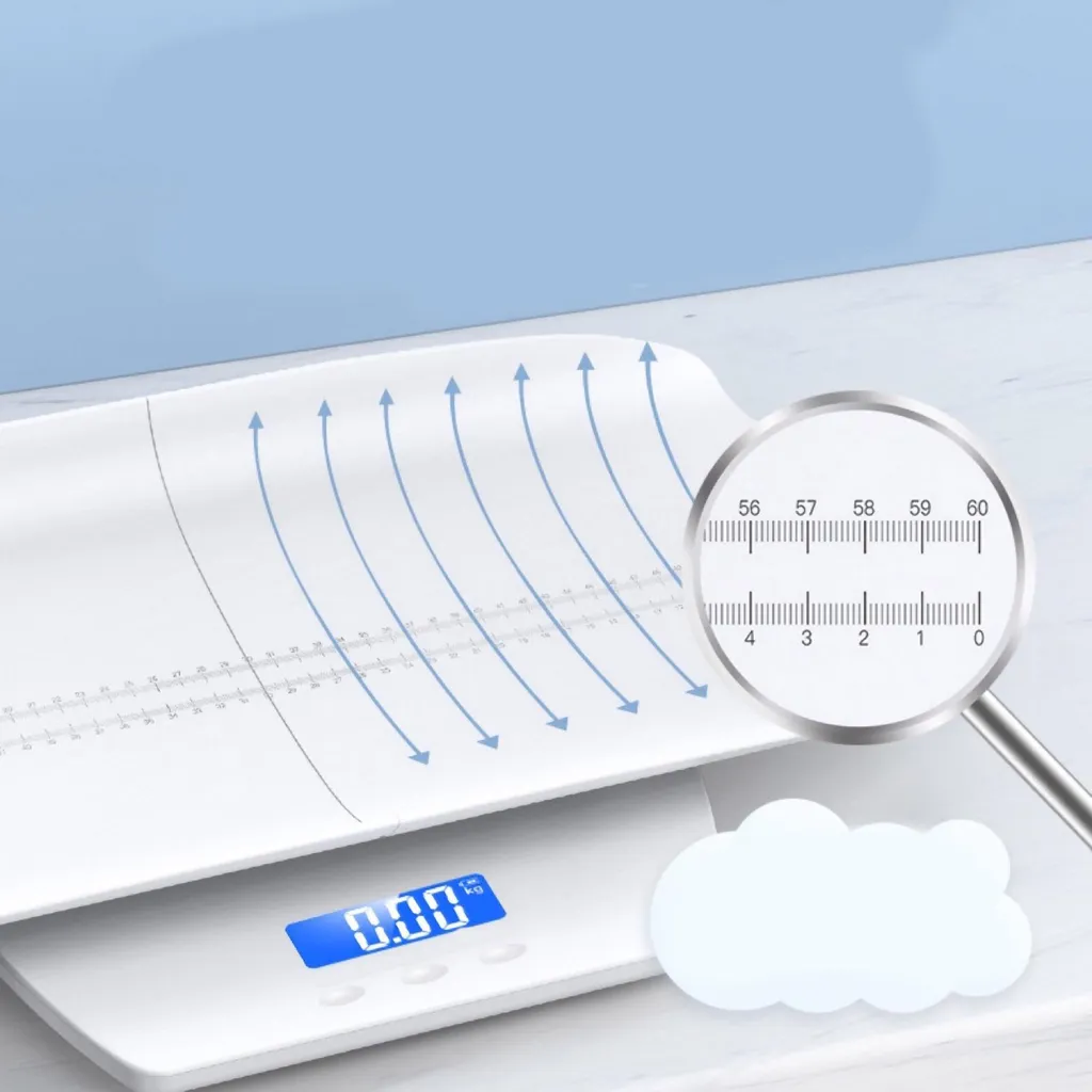 Pèse-bébé de type split haute précision avec fonction tare et écran LCD bleu