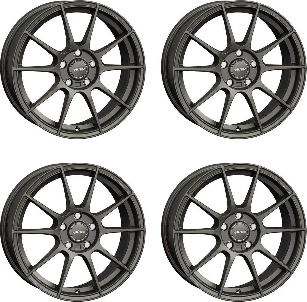 4 Autec Wizard Felgen 7x16 4x100 GUN für Club-Line Club-Line Aluräder4x100 GUN für Club-Line Club-Line Aluräder