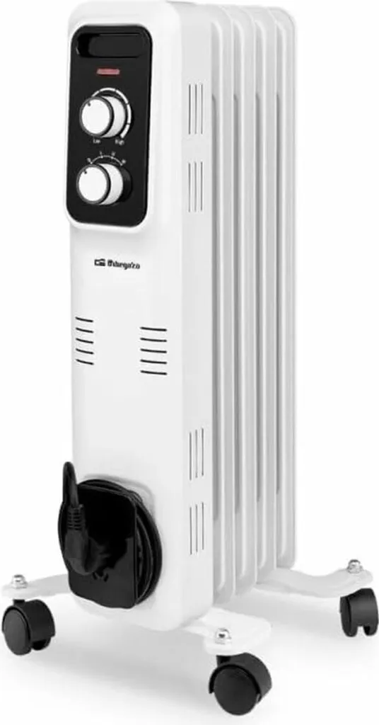 Radiateur Électrique Instantané Orbegozo 18023 Pivotant Noir Blanc