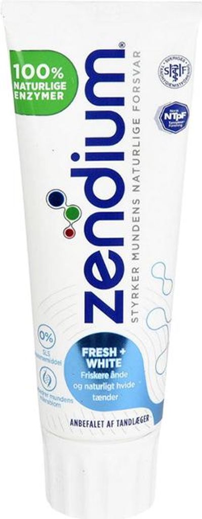 Zendium Tandpasta – Fresh & White 75 ml Produktbild 