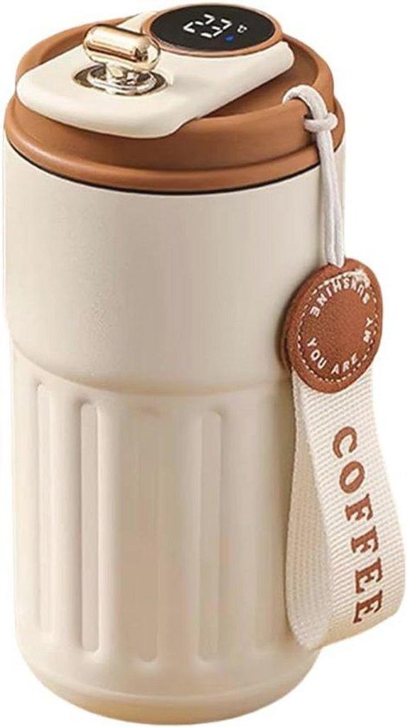 Isolierflasche 450ml Vakuum Thermometer für Zuhause, Büro, Reise, Sport