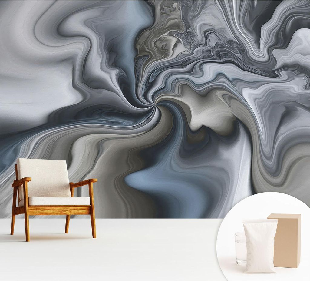 Fototapete - 312x219 cm - Tapete - Wandtapete - Wandbilder - Dekofolie - Tapete Folie - Wand - Dekoration - Wohnzimmer - Wirbelnde Wolken