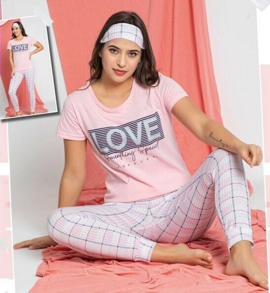 Damen Pyjama Schlafanzug Rosa XL Kurz 2-Teiler Set S-82