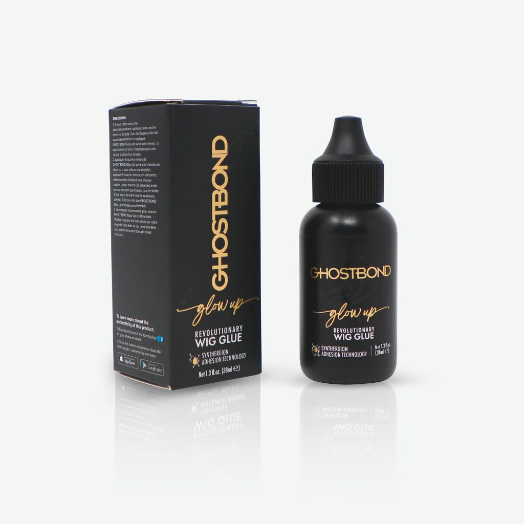 GHOSTBOND Glowup Revolutionärer Perückenkleber Wasser- und Produktbild 