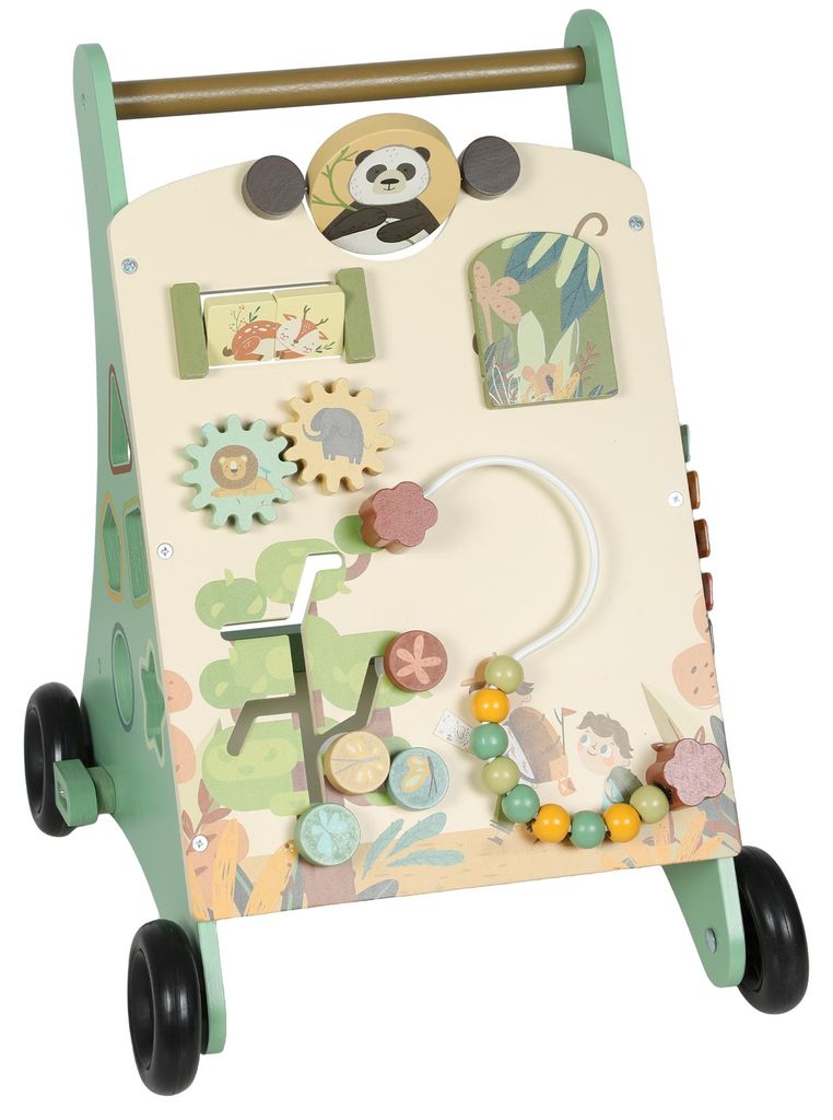 AIYAPLAY Loopwagentje van hout, Montessori loophulp met Productafbeelding 