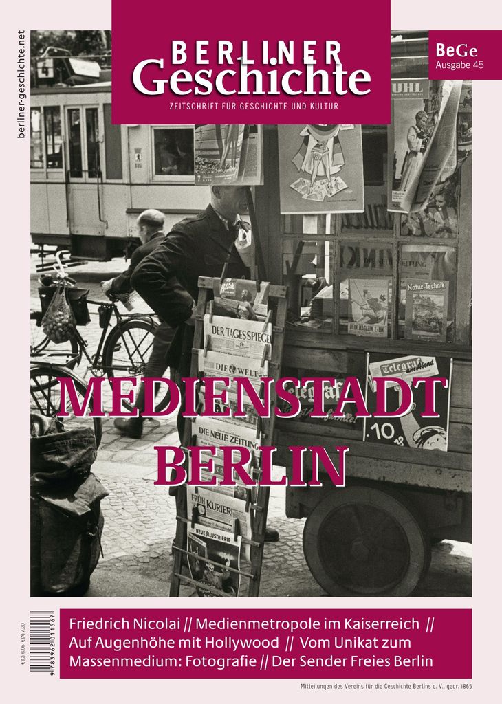 Berliner Geschichte - Zeitschrift für Geschichte und Kultur