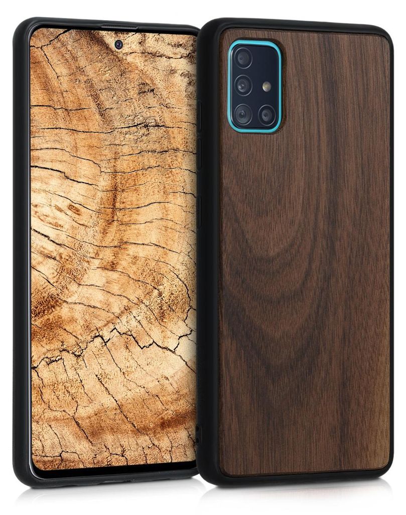 kwmobile Handyhülle für Samsung Galaxy A51 Hülle Holz - Produktbild 