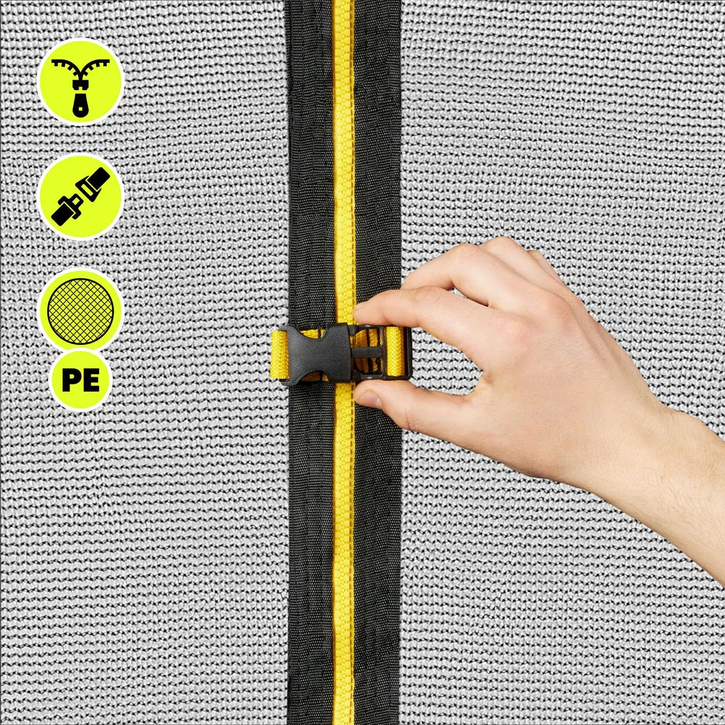 Trampoline 244 cm résistant aux intempéries avec structure en acier - 19