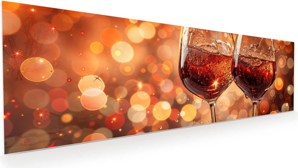 Glasbild 120x40cm in XXL für Wohnzimmer, Schlafzimmer Motiv Produktbild 
