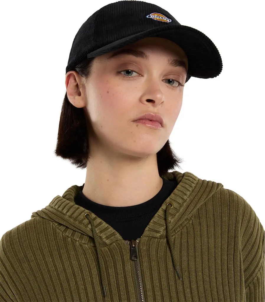 Casquette en Velours Côtelé Dickies Hardwick Cap 2 Noir pour Homme