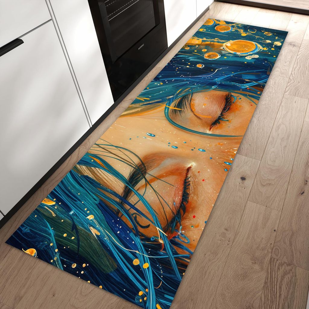 Küchenteppich 60x90cm rutschfest & abwischbar PVC Läufer - Traumhafte Illusion