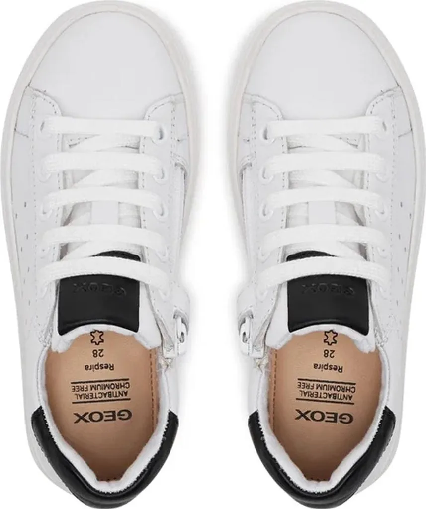 Équipement Padel Garçon Geox Blanc J45ECA Taille 31 pour Match et Entraînement - 4