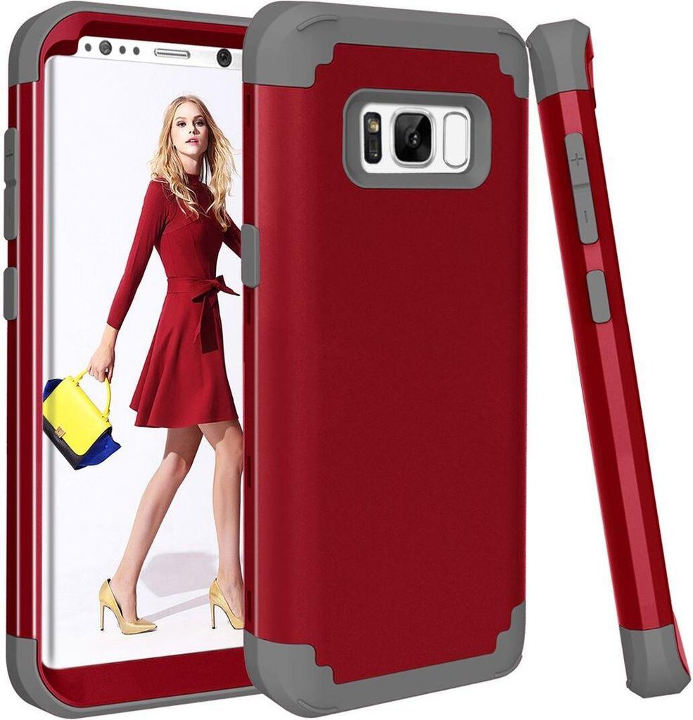 Galaxy S8 Plus Hülle, LaimTop Heavy Duty 3 in 1 Hybrid Hart PC Flexibel TPU Silikon Stossfest Kratzfest Tasche Schutzhülle für Samsung Galaxy S8...