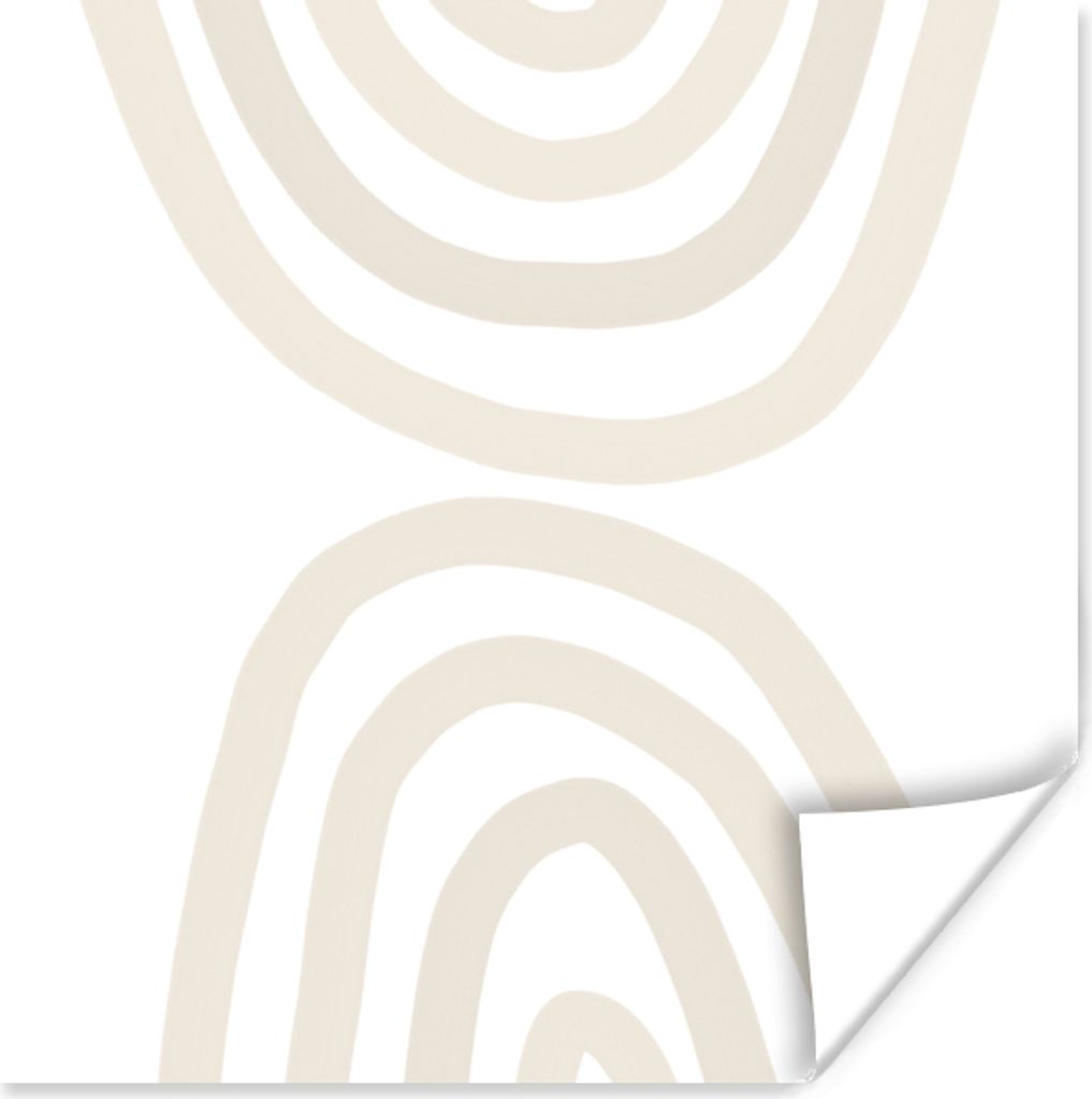 MuchoWow Poster Regenbogen - Pastell - Design - Abstrakt 30x30 cm - Wandposter - Printing