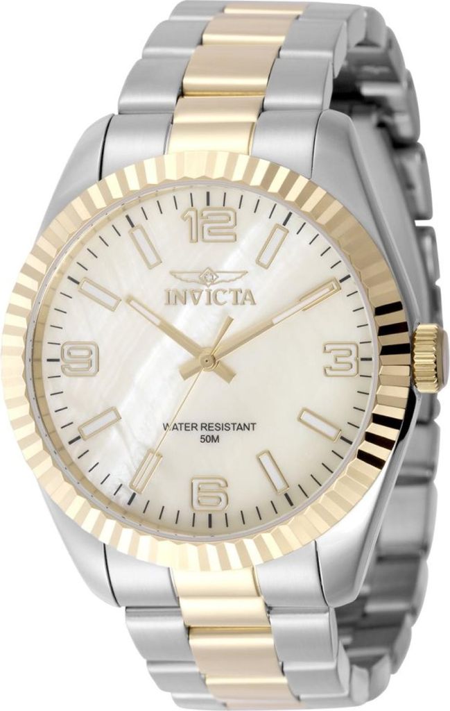 Invicta Specialty 50130 Herrenarmbanduhr - Quarzwerk - Edelstahl mit Perlmuttzifferblatt - 43 mm