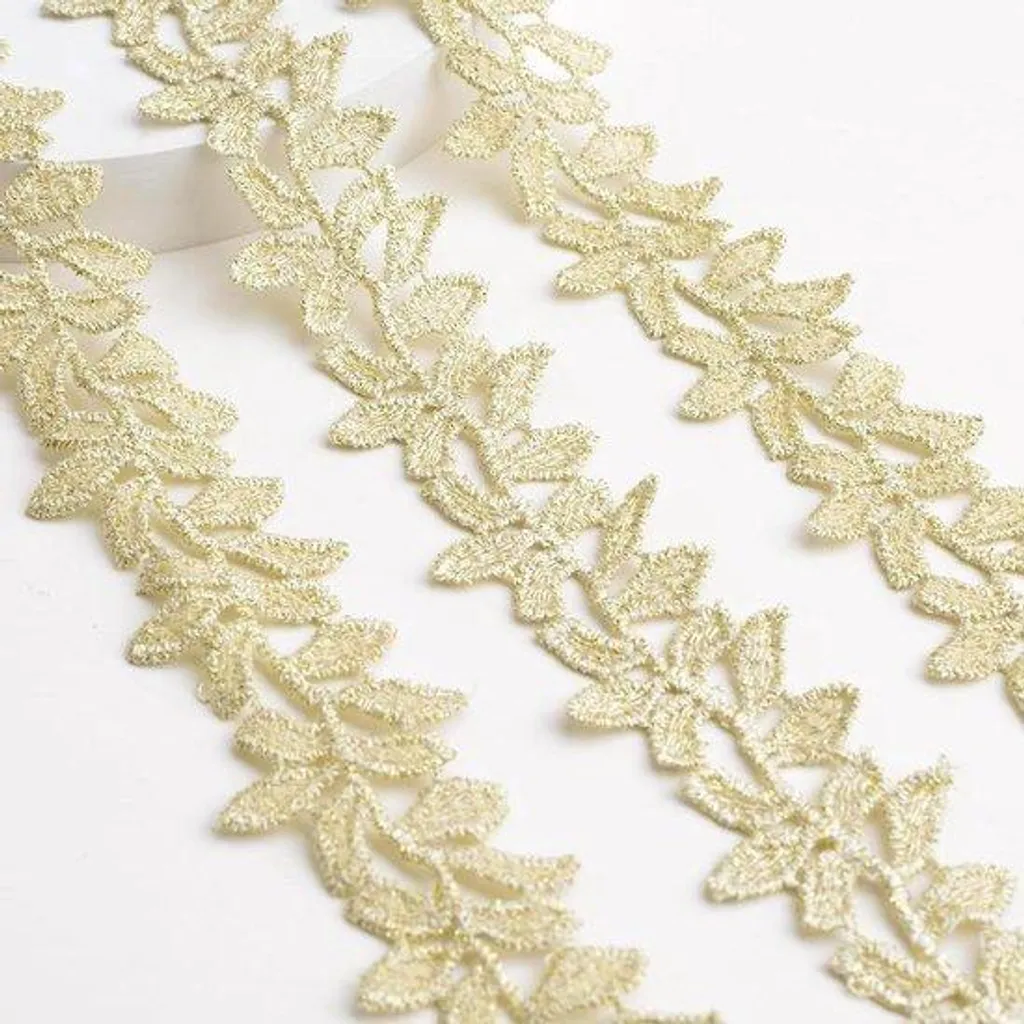 Ruban feuilles jaunes 10 yards : finitions parfaites pour vos travaux