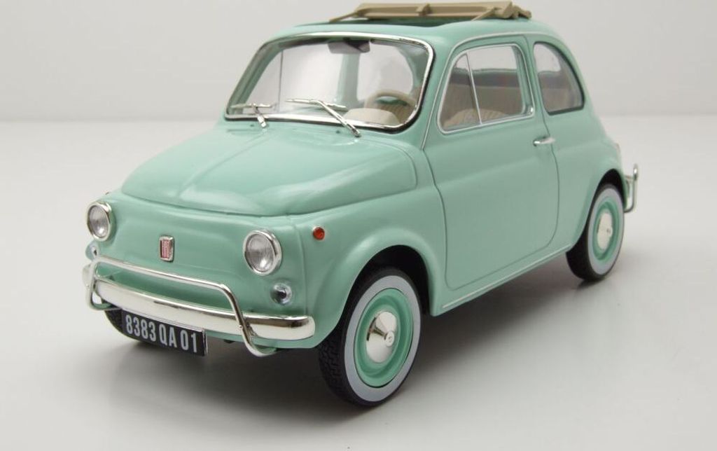 Norev 187777 Fiat 500 L 1968 hellblau mit Geburtsverpackung 1:18