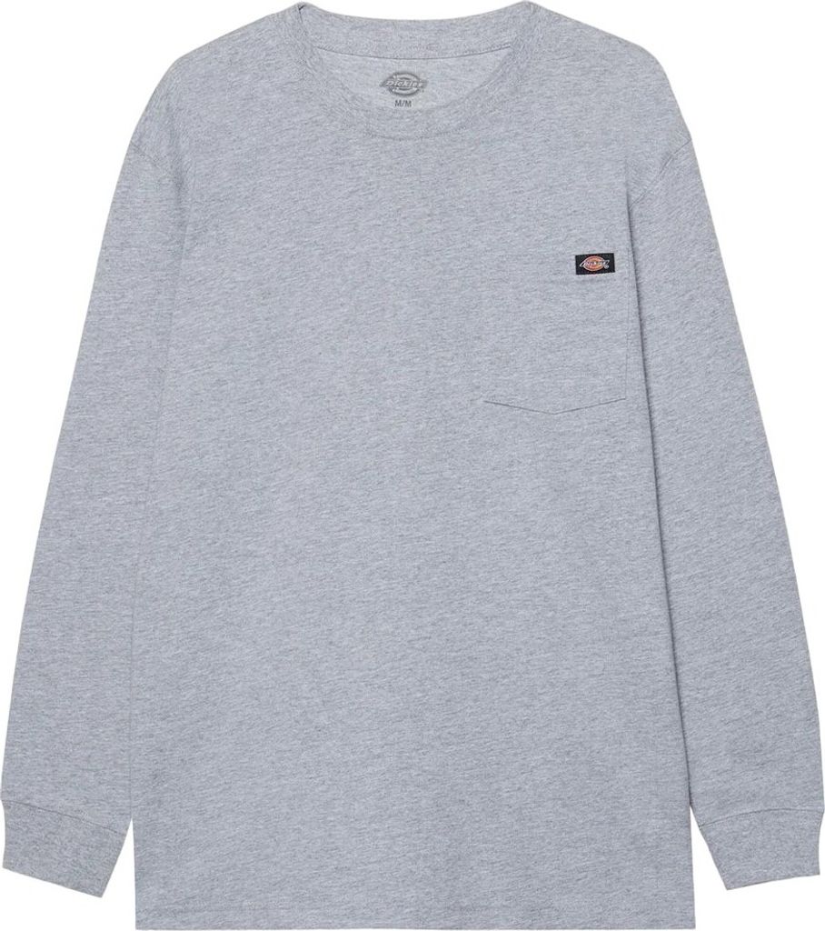 Dickies - "Luray" T-Shirt Tasche für Herren Langärmlig FS10812 (S) (Holzkohle)