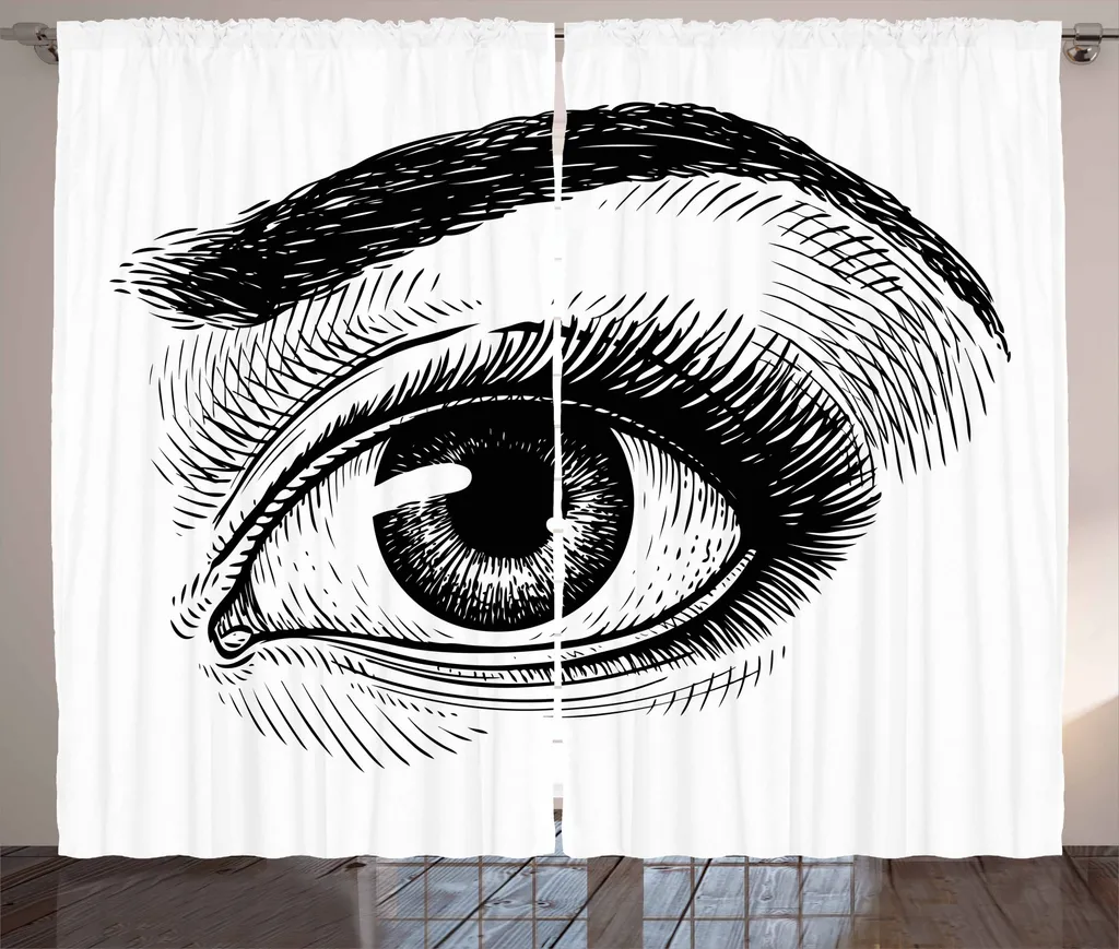 Tenda Abakuhaus Augapfel 280x175 cm - Tenda Rustica Bianco e Nero Online