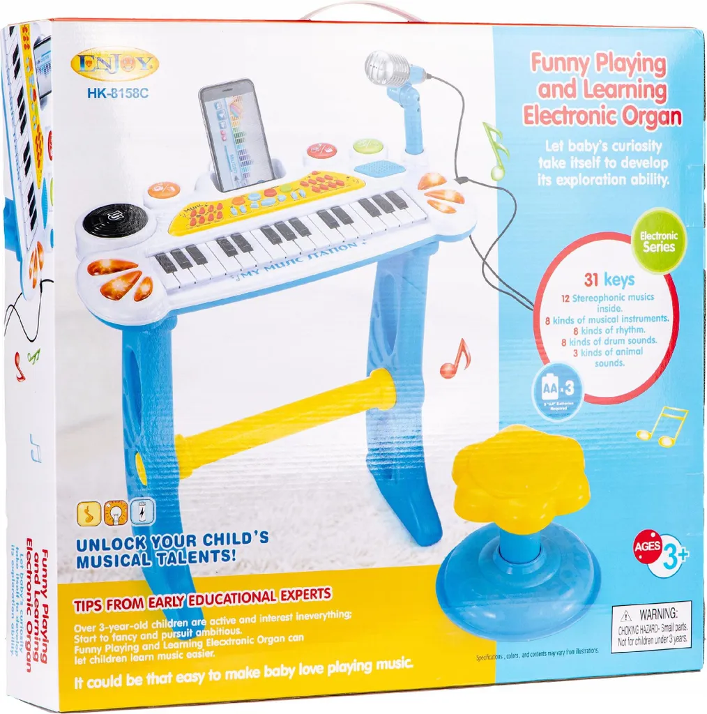 Clavier orgue piano multifonction 54 touches avec micro et port MP3