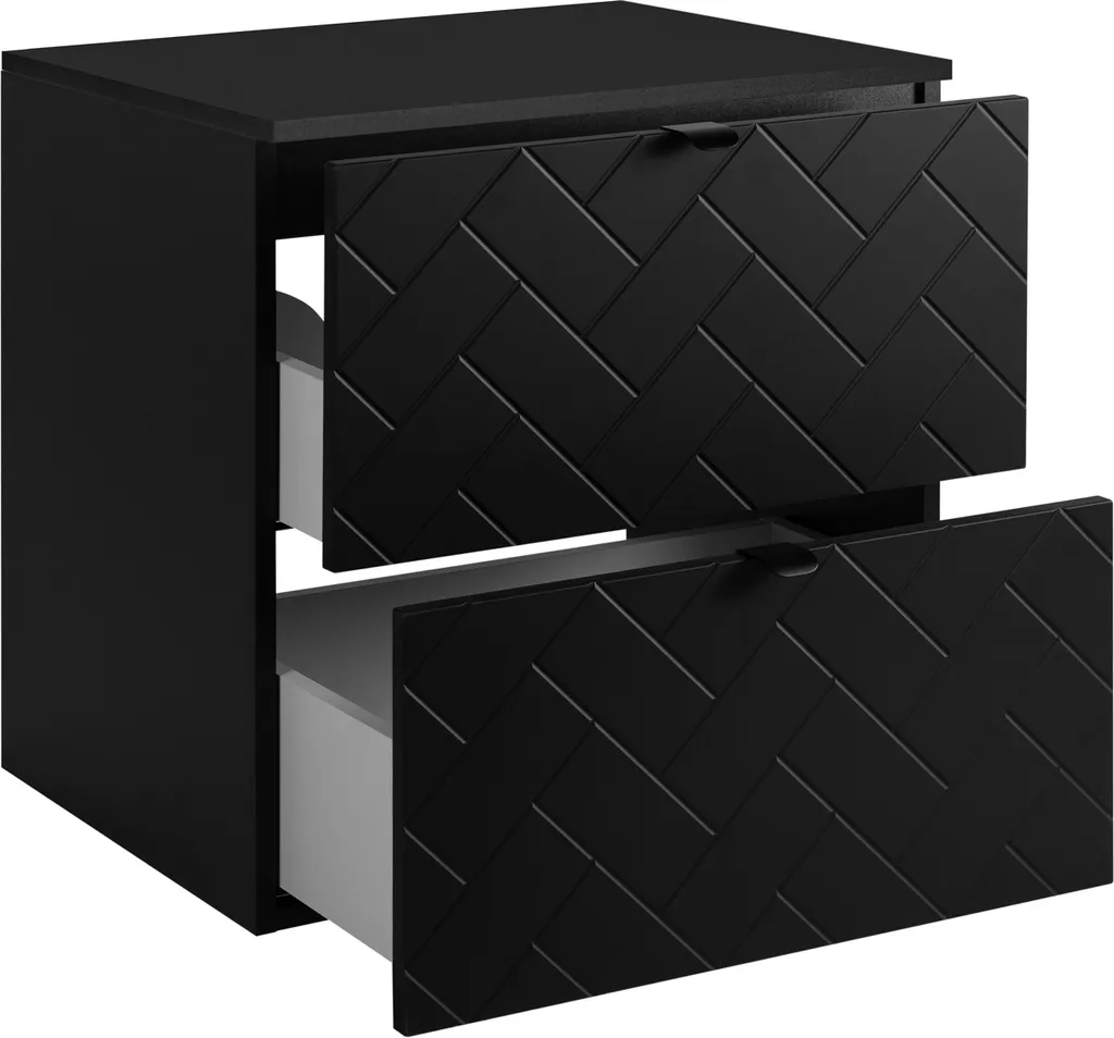 Meuble sous-vasque 60 cm RODAN Noir pour petite salle de bains design