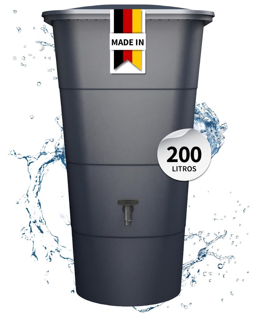 GARANTIA IBIZA depósito de agua de lluvia cuadrado de 200 Imagen del producto  Imagen generada por IA