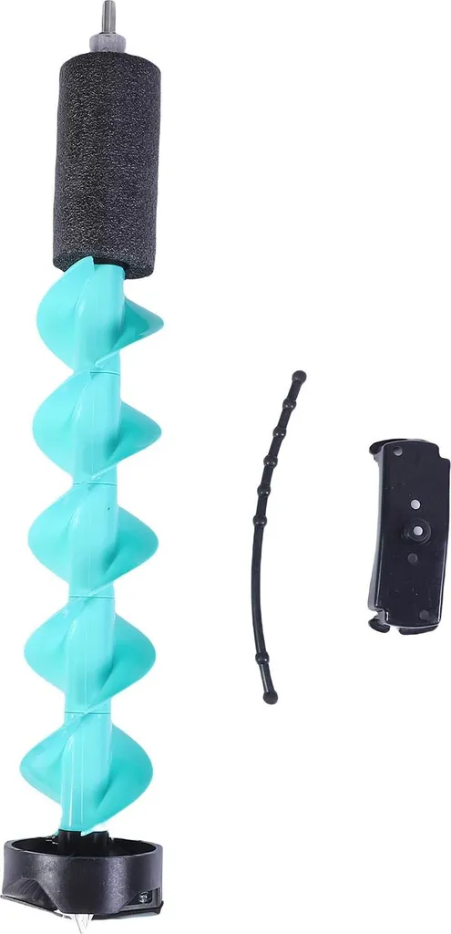 Foret à glace anti-perte 5 pouces bleu pour perçage rapide sans glisser